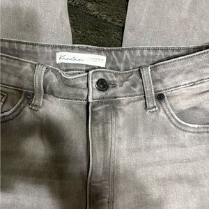 KanCan Women's Slim Jeans in Light Gray